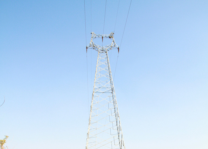 Tension Angle Multi Circuit Transmission Tower , Low Alloy lattice steel towers
