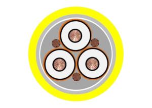 Wholesale Armored Power Special Cables 5KV 133% / 8KV 100% Shielded 3 / C VFD Cable from china suppliers