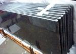 Tan Brown Granite Kitchen Countertops Curved Edge / Bullnose Laminated Edging