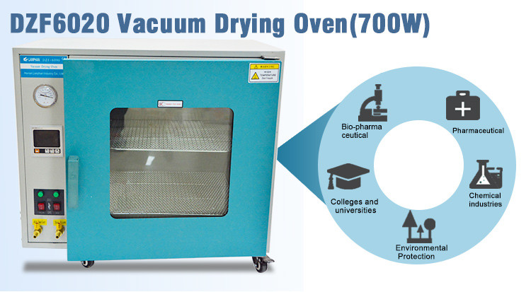 Heat Sensitive 700W 10 Shelves Lab Vacuum Oven Riot Resistance