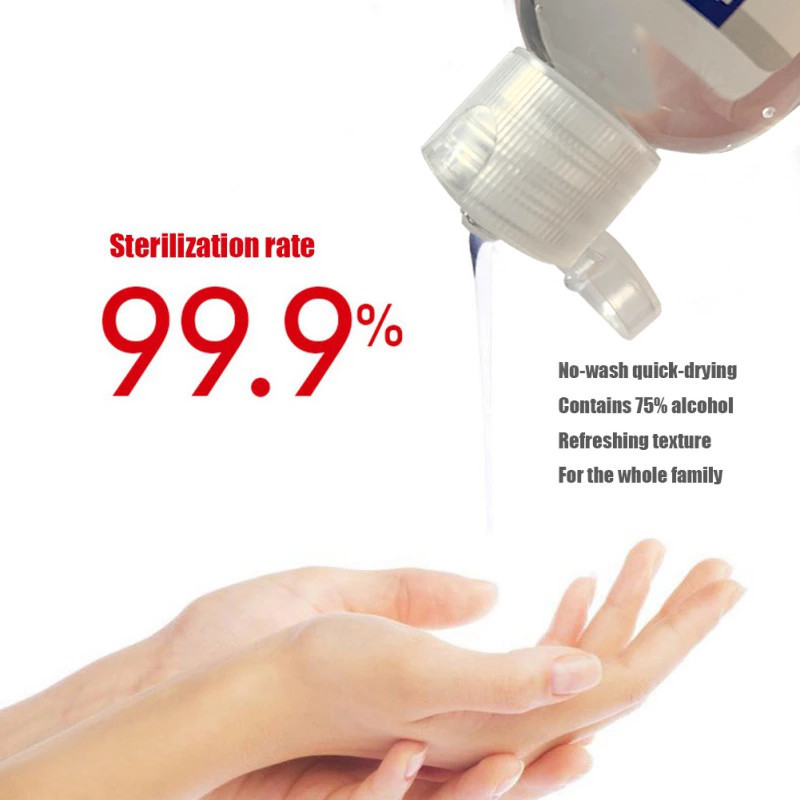 100ML 500Ml Bottle Wash Free Hand Sanitizer No Wash 75% Alcohol For Kids