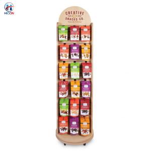 Wholesale Wooden Display Racks Rotating Snack Area Sweet Shop Display Stands from china suppliers