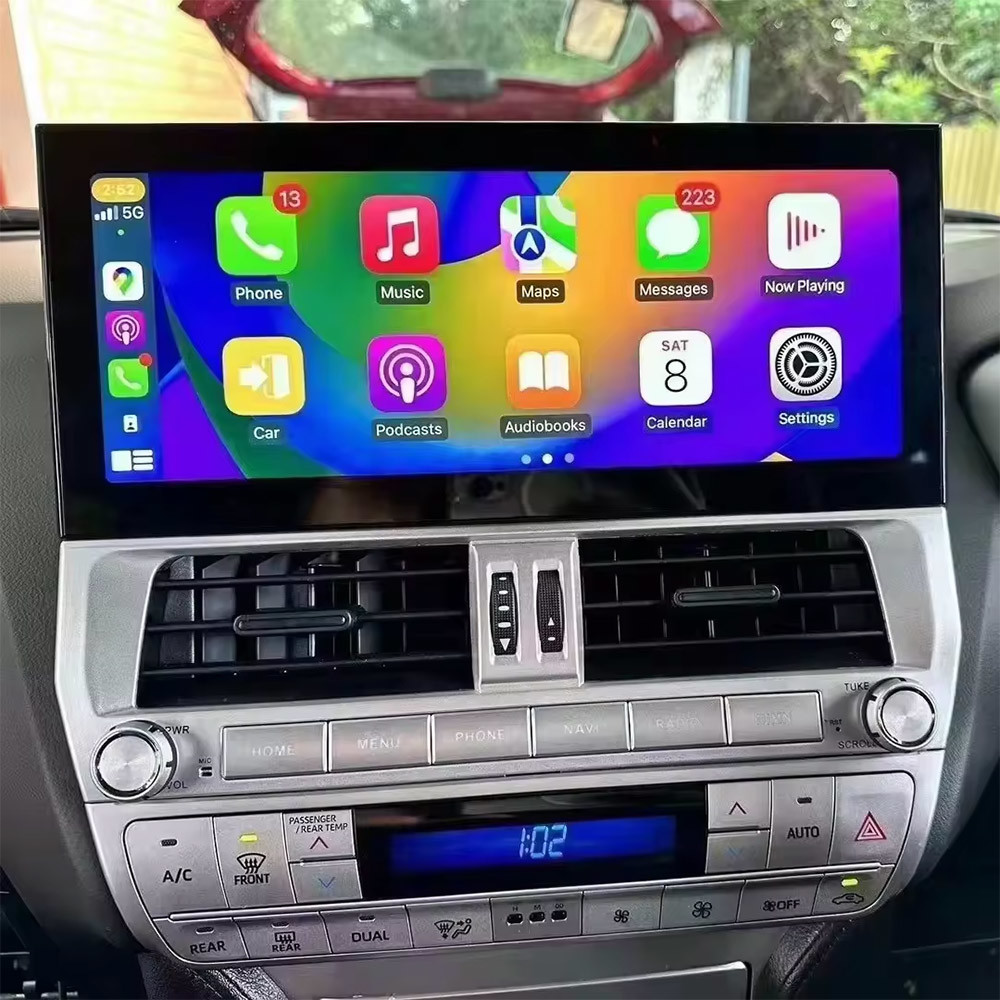 12.3Inch Carplay Android13 Car DVD Player For Toyota Land Cruiser Prado 2018-2022