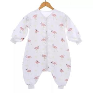 Wholesale Anti Bacterial Muslin Baby Pajamas Bodysuit 100 Cotton Easy Care Breathable from china suppliers