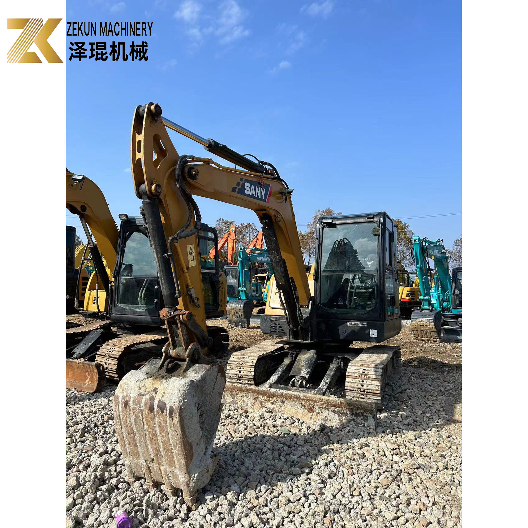 6000 KG Machine Weight SANY SY60C Pro 6 Ton Crawler Excavator