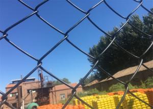 Wholesale PVC Coated galvanized Chain Link Fence , dark green color RAL6005 from china suppliers