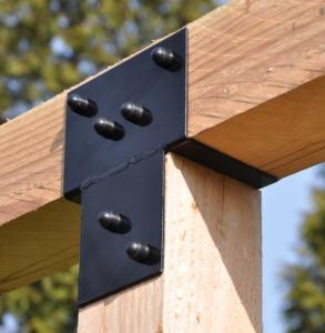 Wholesale Steel Pergola Brackets 3 Way Corner Bracket for Outdoor Patio Building Materials from china suppliers