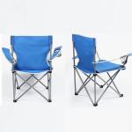 Steel Tube Foldable Camping Chair , Coxford Cloth Folding Arm Chair 50cmx50cm