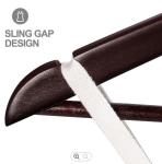 1.3cm Brown Anti Theft Coat Hangers , Sling Gap Wooden Hotel Hangers