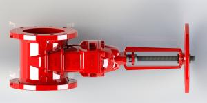Wholesale Red Epoxy Coated Handwheel Operated High Grade Rubber Available from china suppliers