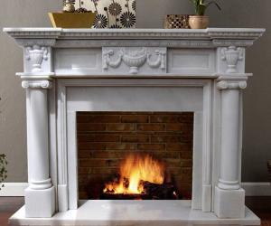 Wholesale White Marble Fireplace Mantel from china suppliers