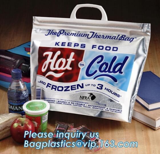 Outdoor square aluminum foil food thermal freezer cooler lunch insulation bag,Foil Cooler Bag Thermal Bag for Fruit Choc
