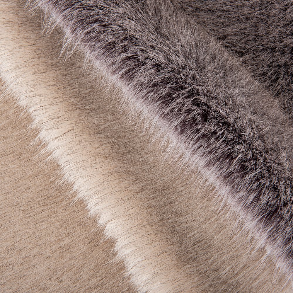 Toy Faux Fur Fabric with Artificial Material and Knitted Backing Technics