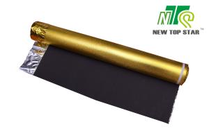 Wholesale EVA Acoustic Laminate Flooring Underlayment Golden Foil 3mm 110kg/M3 ISO from china suppliers