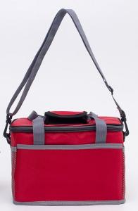 Wholesale Red 600D Polyester Cooler Bag Single Shoulder Insulated Food Bags from china suppliers