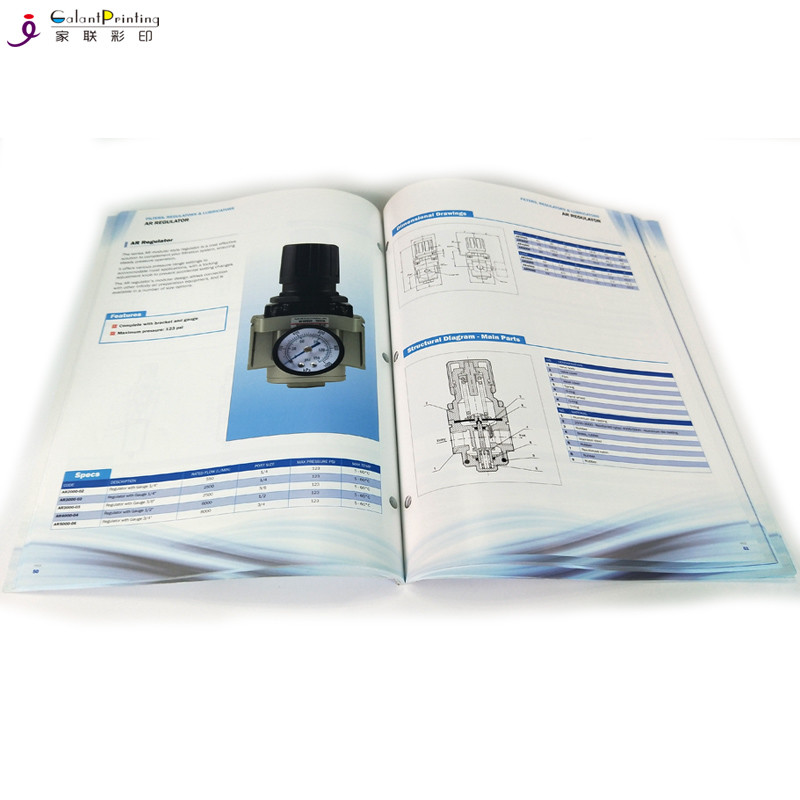 Softcover Perfect Bound Magazine Printing Services Standard Size 160X160mm