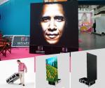 High Definition P3.9 Foldable Led Screens , Digital Remote Led Video Wall
