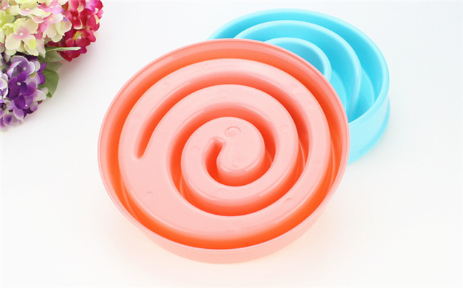 Chock Preventing Pet Feeder Bowl Puppy 190g Dog Feeding Bowl