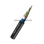 12 24 48 Core Duct Fiber Optic Cable , Light GYTS Steel Wire Armoured Cable