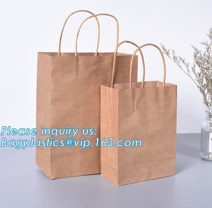 Handle Kraft Paper Flower Bag Wedding Confetti Cones Shaped Bouquet Bag Plant Bag Creative Flowers Holder Wrapping Gift
