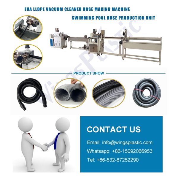 EVA Vacuum Cleaner Hose Making Machine / EVA Flexible Cleaner Pipe Machine