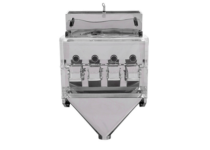 0.5L Hopper Mini 4 Heads Linear Weigher Machine Pipe Type