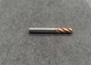 Wholesale Longlife Four Flute Flat Head Ball Nose Milling Cutter Golden Color HRC55 from china suppliers