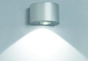 Wholesale 1 * 3W Round Led Wall Lights LED Residential Lighting 50000hours 2700 - 3000K from china suppliers