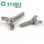 TOBO Hot Sale DIN316 OEM M5 M8 M10 Stainless Steel Screws Butterfly Wing Bolt In