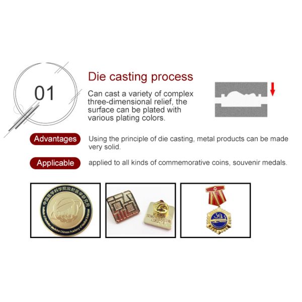 High Quality Custom Metal Domino'S Pizza Lapel Pin Badge