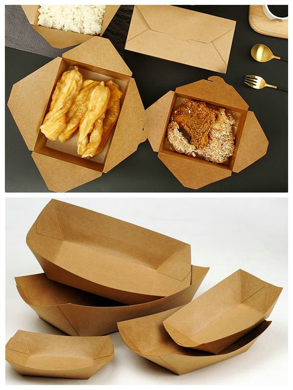 Food Grade Brown Kraft Paper 270gsm With 15gsm PE Coated For Dry Food Box 