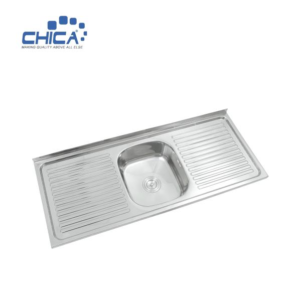 making art stainless steel single bowl kitchen sink with wing technology