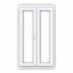 Customized Modern PVC Glass Entry Door Double Glazed Upvc Casement Door