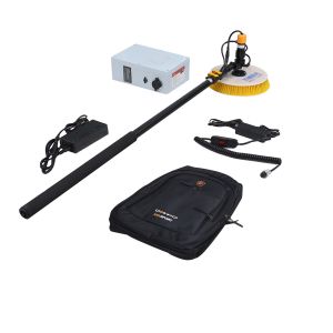 Wholesale Single-Head Micro-Gear Rotary Solar Panel Cleaning Brush with Lithium Battery and 7.5 Meters Telescopic Pole from china suppliers