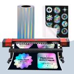 Pigment Dye Inkjet Label Material Waterproof 80mic PET Rainbow Self-adhesive