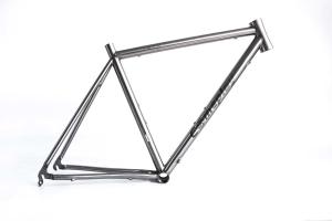Wholesale Lightweight Titanium Road Bike Frame 130mm Inner Cable Routing Raw Color from china suppliers