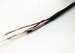 RG174+2C Siamese Video Cable , Siamese Coaxial Cable For CCTV 26AWG CU Monitor
