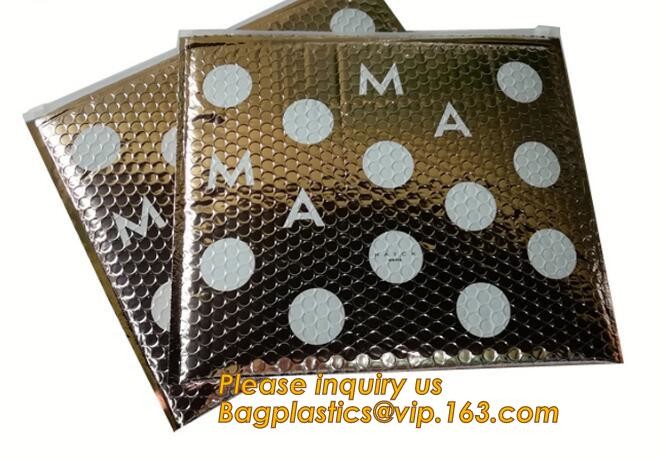 Holographic Zipper Slider Zip Lock Bubble Bag,Cosmetic Zipper Bag/Rose Gold Slider Bubble Bag with Logo,Slider Bubble Zi