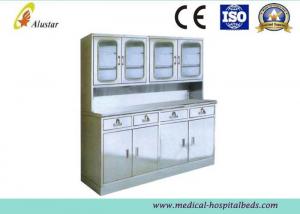 China 2 Drawers Hickey Cabinet Hospital Side Table With Big Storage ( ALS - CA004) on sale