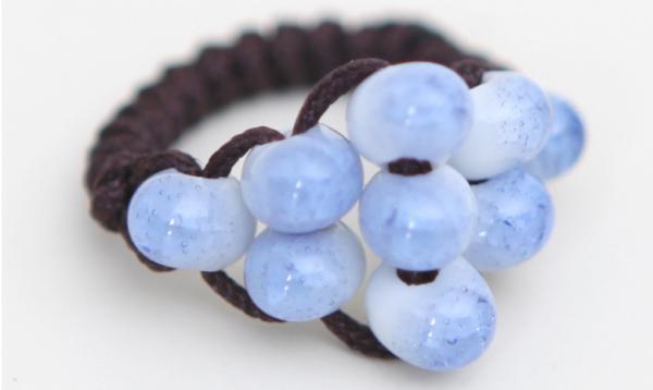 Features ceramic beads ceramic jewelry vintage jewelry ring original retro