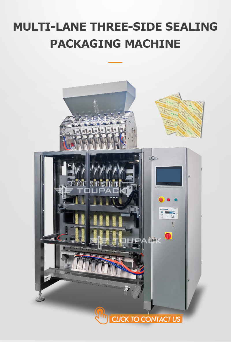 Automatic Multilane 4 Side Seal Sachet Protein Powder Packaging Filling Machine Pouch Colagen Powder Machine