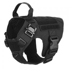 China 1050D Nylon Tactical Dog Chest Harness With No Pulling Front Clip Leash Attachment on sale