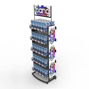 Wholesale Spirit Store Metal Small Coke Bottle Rack Monster Energy Drink Display Rack from china suppliers