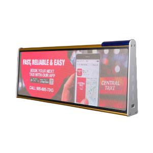 Wholesale Waterproof Taxi Roof LED Screen Double Sided Programmable Car Roof Advertising Signs from china suppliers