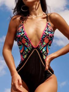 Wholesale Ladies One Piece Swimsuit Red Bandeau Bikini Stylish Swimwear for All Occasions from china suppliers