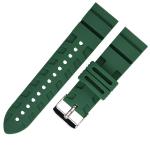 Heavy Style 22mm Dive Watch Band Atrovirens Color Adjustable Size