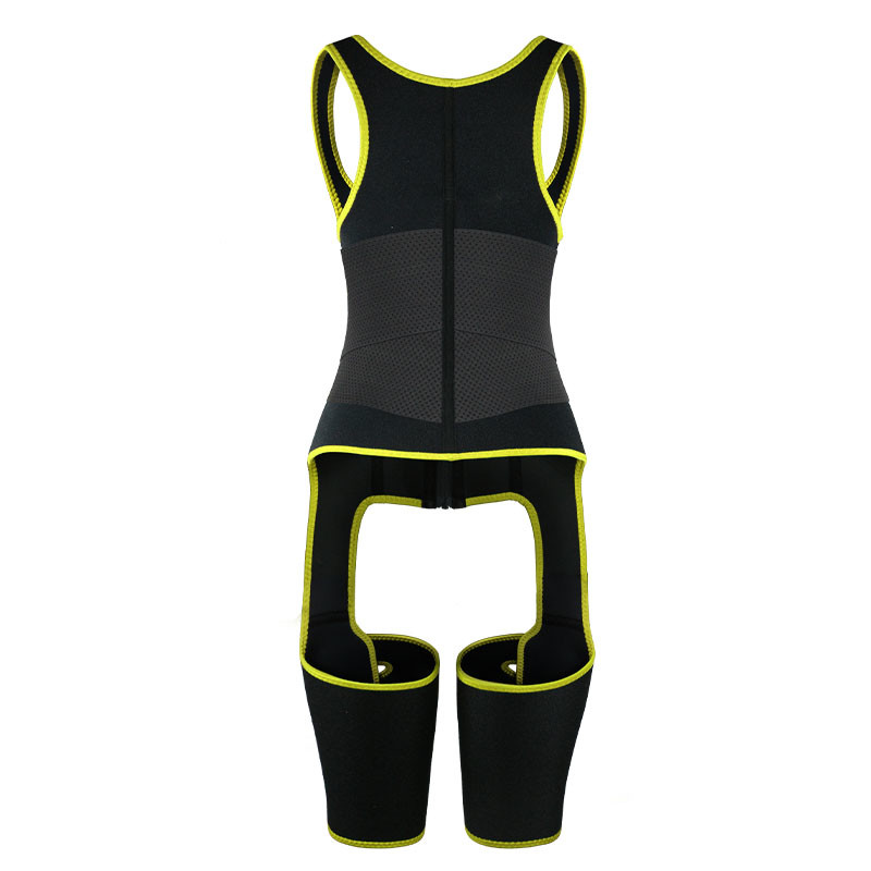 Neoprene Thigh Trimmer 6XL Full Body Waist Cincher Adjustable Leather Belts