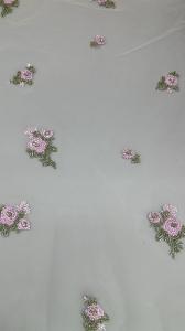 Wholesale Beaded Floral Lace Fabric Embroidered Lace Mesh Breathe Fabric Occasion Dressing Birthday Fabric from china suppliers