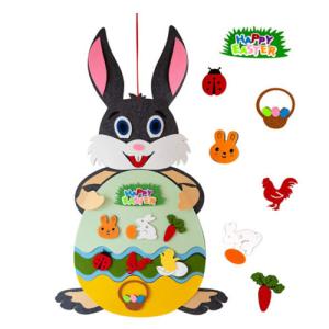 Wholesale Fun 3mm Felt Bunny Ornament Wall Hanging Decoration For Easter Toy Gifts from china suppliers