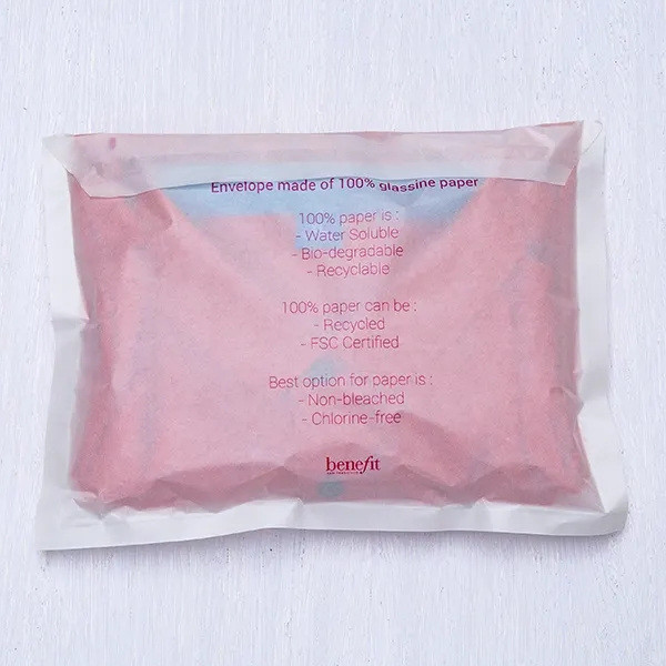 Gravure Printing 1 - 9 Colors Glassine Paper Bag With Smooth Surface Finish